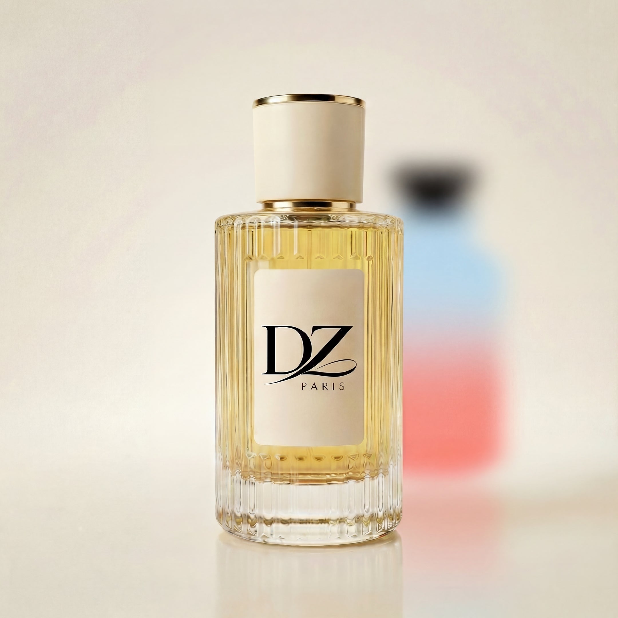 DZ U27 California Vibes Extrait de Parfum mit stilvollem Flakon und blumigem, fruchtigem Duft.