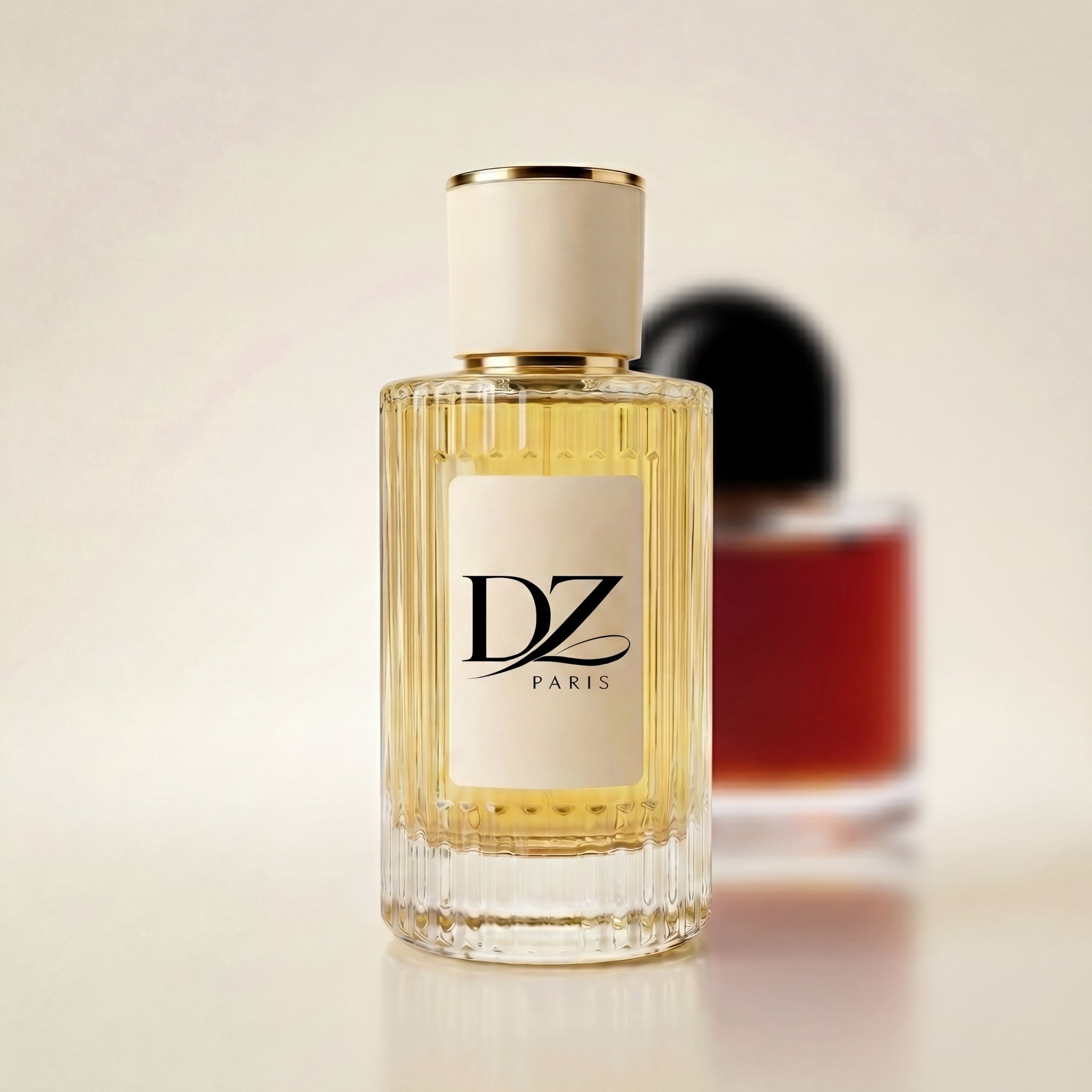 Extrait de Parfum U38 Casablanca Bloom von DZ in einem eleganten Flakon, stilvoll präsentiert.