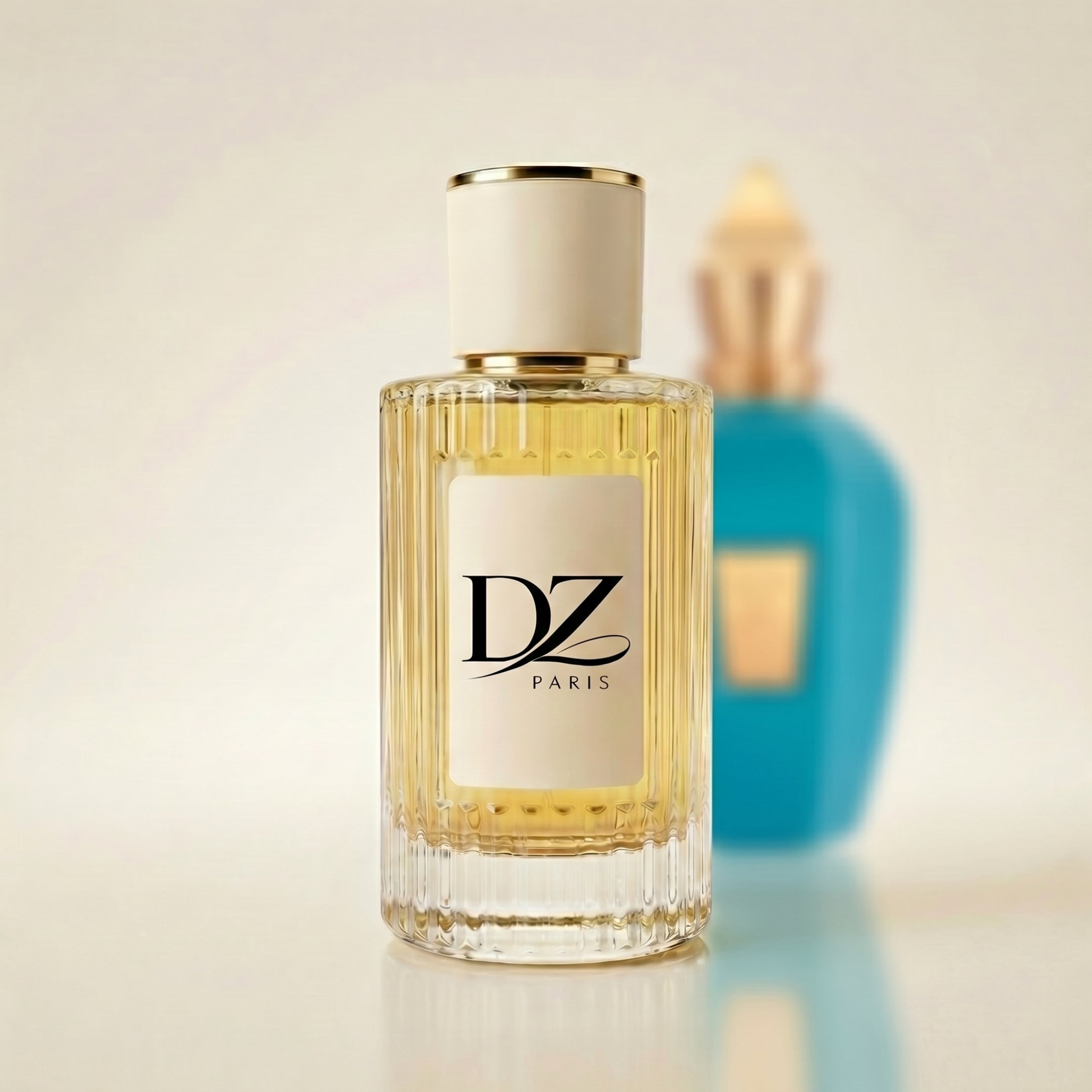DZ U3 Erba D'Oro Extrait de Parfum Flakon mit Stillleben-Design, 40% Duftkonzentrat, eleganter Parfumflakon