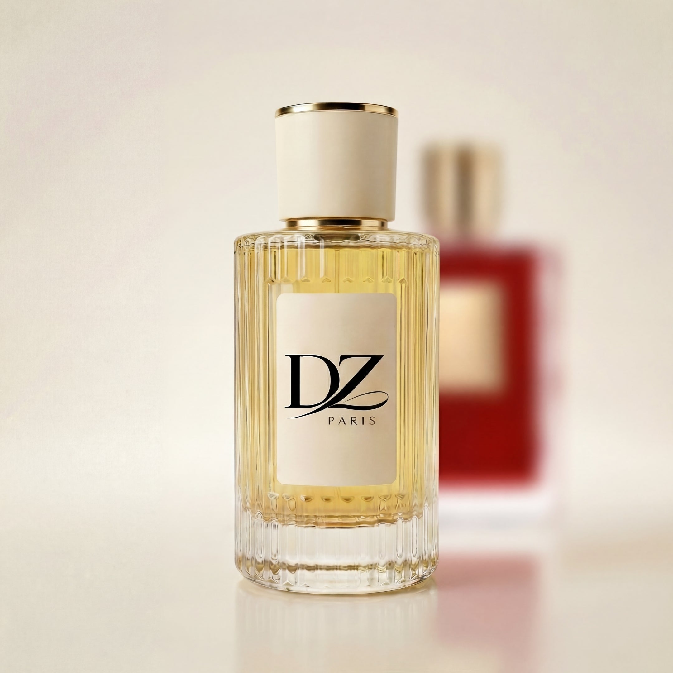 DZ U41 "Falling in Love" Parfümflakon, eleganter Stillleben mit Parfum-Extrait in 40% Konzentration, stilvolle Flasche.
