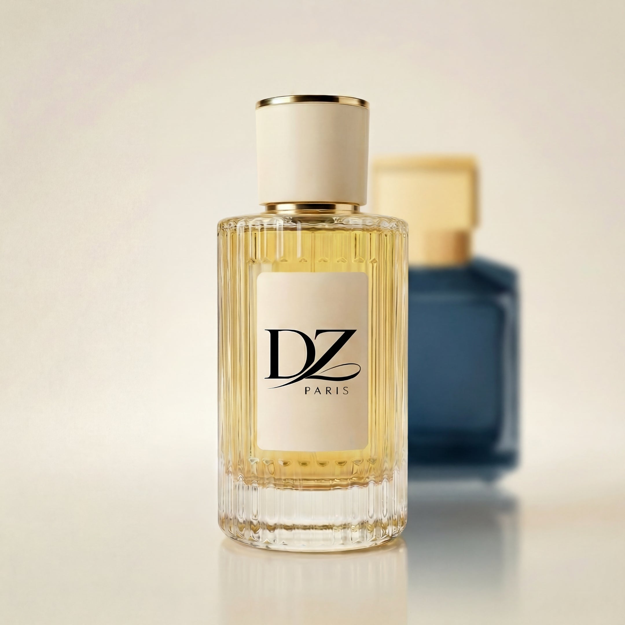 DZ U36 Oud Silken Mood Extrait de Parfum in elegant Flakon, holziger und blumiger Duft, luxuriöse Parfümflasche.
